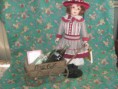Product #2Megan Limited Edition doll / Bisc Porcelain Coca Cola Doll with cart/ Franklinmint with A/Cer.